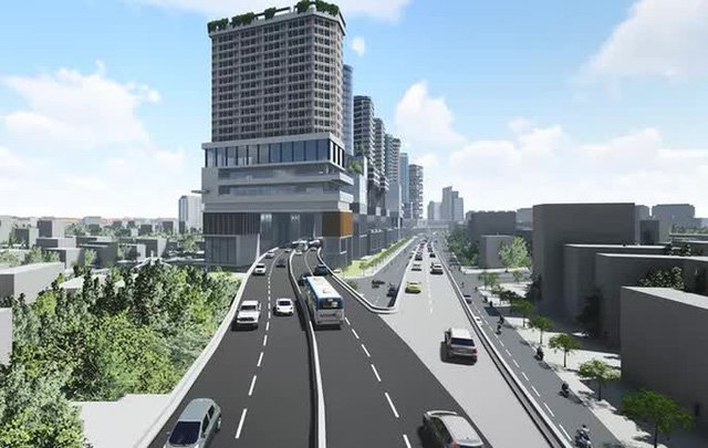 Có nên xây cao ốc phía trên đường trên cao? - Ảnh 1. Có nên xây cao ốc phía trên đường trên cao? - Ảnh 1.