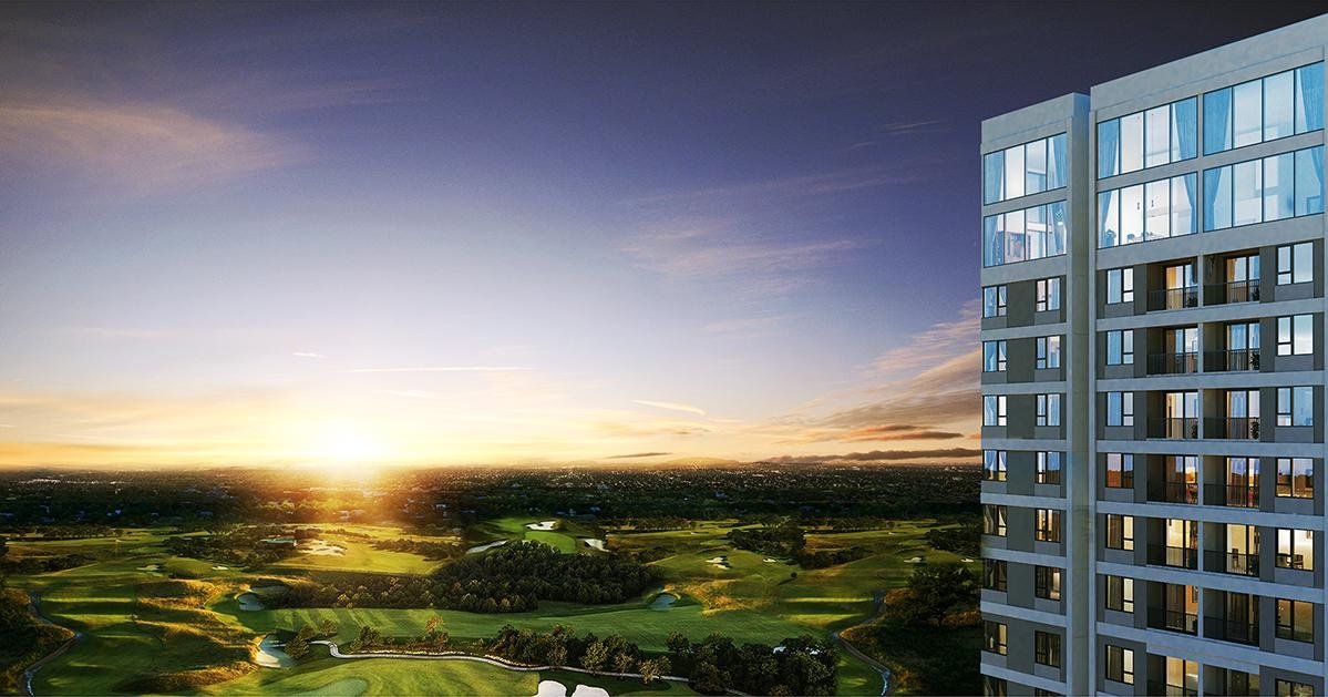 The Emerald Golf View sở hữu tầm nhìn ra sân golf Sông Bé.