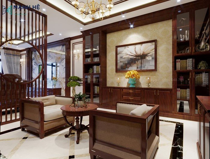 Trang trí phòng khách bằng nội thất gỗ tự nhiên Trang trí phòng khách bằng nội thất gỗ tự nhiên