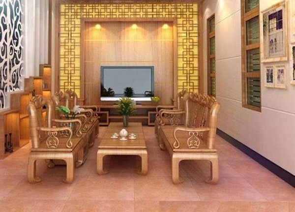Trang trí phòng khách bằng nội thất gỗ tự nhiên Trang trí phòng khách bằng nội thất gỗ tự nhiên