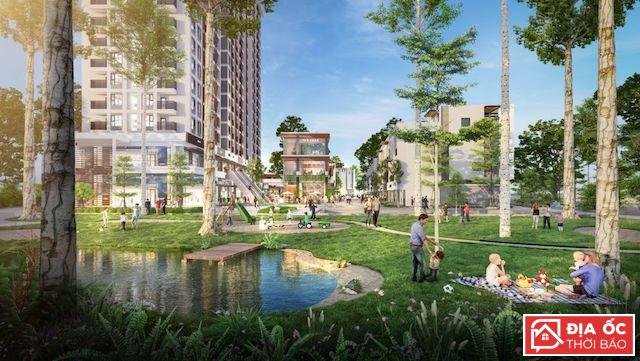 Triển khai vườn thượng uyển trên cao dài 300m tại Ecopark