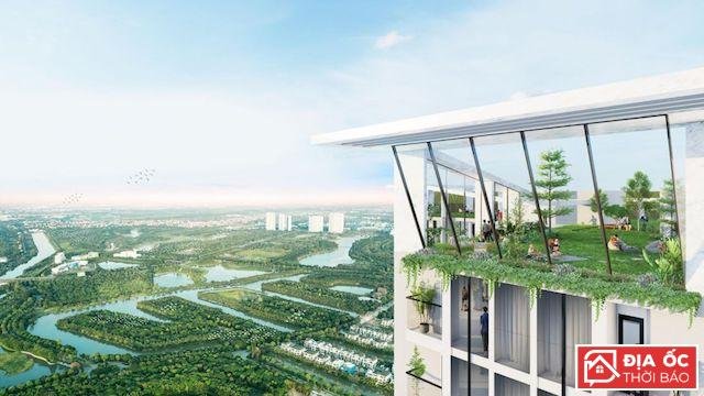 Triển khai vườn thượng uyển trên cao dài 300m tại Ecopark